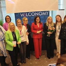 Karolina Goliszewska na panelu dyskusyjnym Welconomy Forum